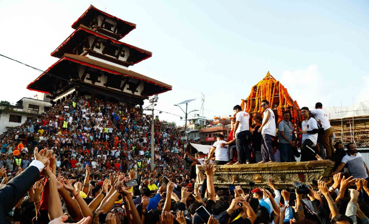 इन्द्रजात्रा अवलोकन गर्न आएका पाहुना फर्किए