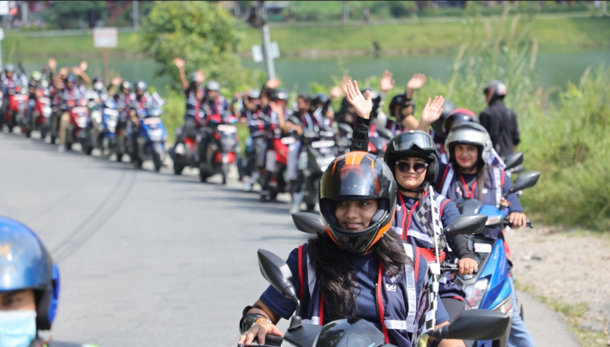 पोखरामा माइलेज टेस्ट एनओजी राइड सम्पन्न, ५० जना राइडरहरू सहभागी