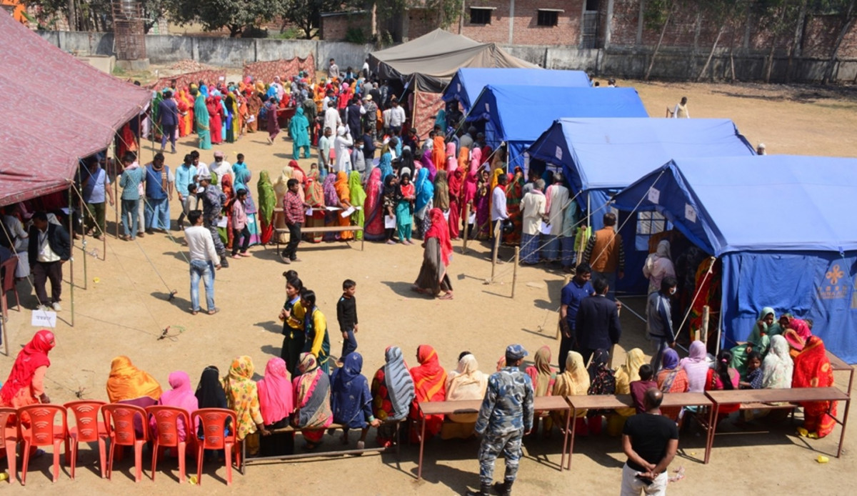 सीमामा सशस्त्र प्रहरीको स्वास्थ्य शिविर, १ हजार ४ सय २ जनाको परीक्षण