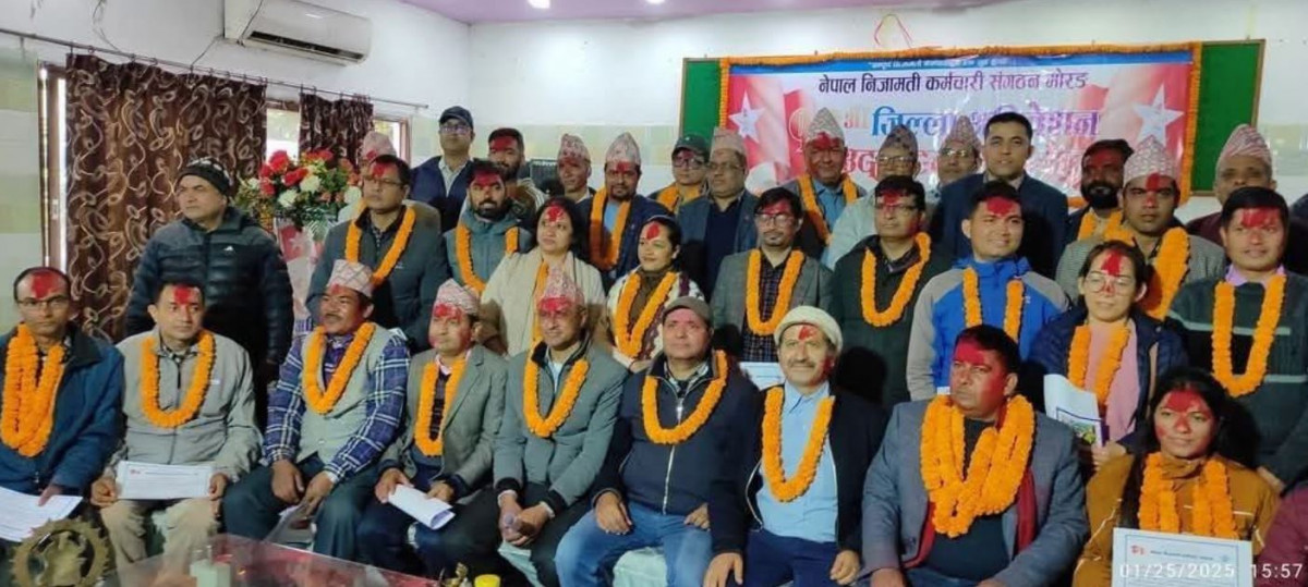 नेपाल निजामती कर्मचारी संगठन मोरङ अध्यक्षमा शालिगराम कोइराला निर्वाचित